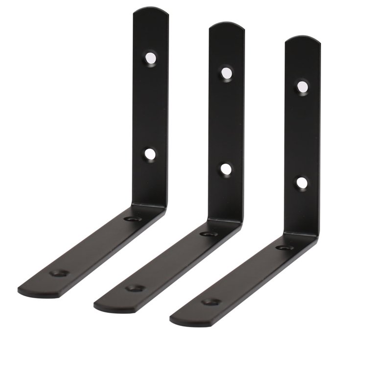 Uxcell 80-Pack Angle Brackets – 12x12mm Black L-Shaped Corner Braces With Screws For Shelves, Furniture, And DIY Projects
