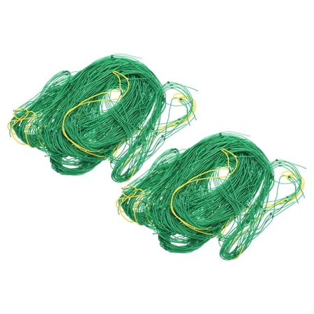 Uxcell 5.9Ft x 8.9Ft Nylon Garden Plant Climbing Net Trellis Netting Green 2 Pack