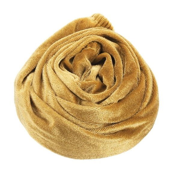 Uxcell 5.9ft Chandelier Chain Cord Cover, 1 Pcs Velvet Cloth Fabric Chain Sleeve Decorative Cord Covers for Chandelier Wires Swing Cable, Hook and Loop Fastener Style, Gold