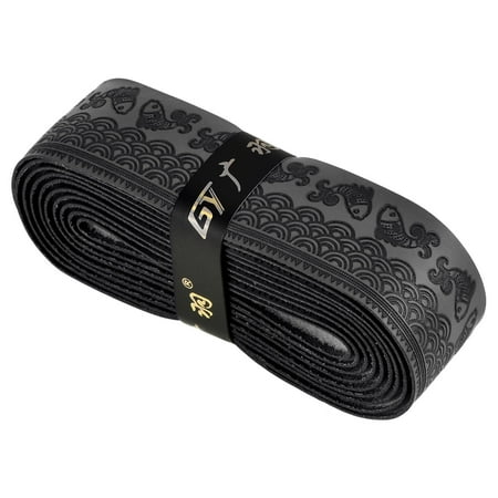 Uxcell 5.9ft NonSlip PU Overgrip Racket Grip Tape for Tennis Badminton, Black