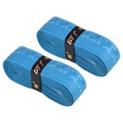 Uxcell 5.9ft NonSlip PU Overgrip Racket Grip Tape for Tennis Badminton, Blue 2 Pack