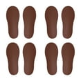 thumbnail image 1 of Uxcell 5.9x2.3" Footprints Floor Stickers Footprint Wall Stair Decal Sticker, Dark Brown 4 Pairs, 1 of 6