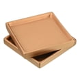 thumbnail image 1 of Uxcell 5" Ceramic Square Planter Saucer Flower Pot Drip Tray Coaster, Gold 2 Pack, 1 of 6
