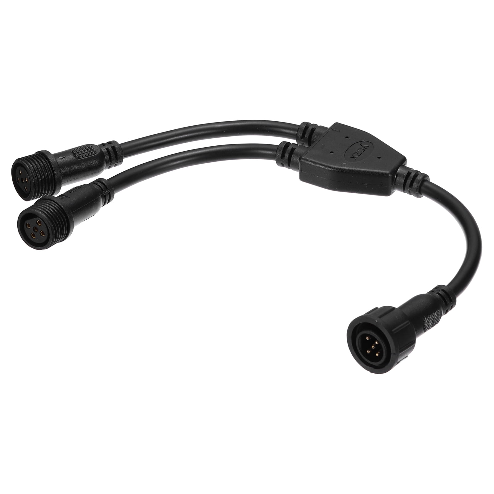 Uxcell 5-Core 5 Pin Y Splitter Connector, 30cm 22AWG IP65 Y Shape 1 ...