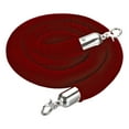 thumbnail image 1 of Uxcell 5 Feet Dark Red Velvet Stanchion Rope, Crowd Control Barrier Rope with Snap Hook, Silver, 1 of 6