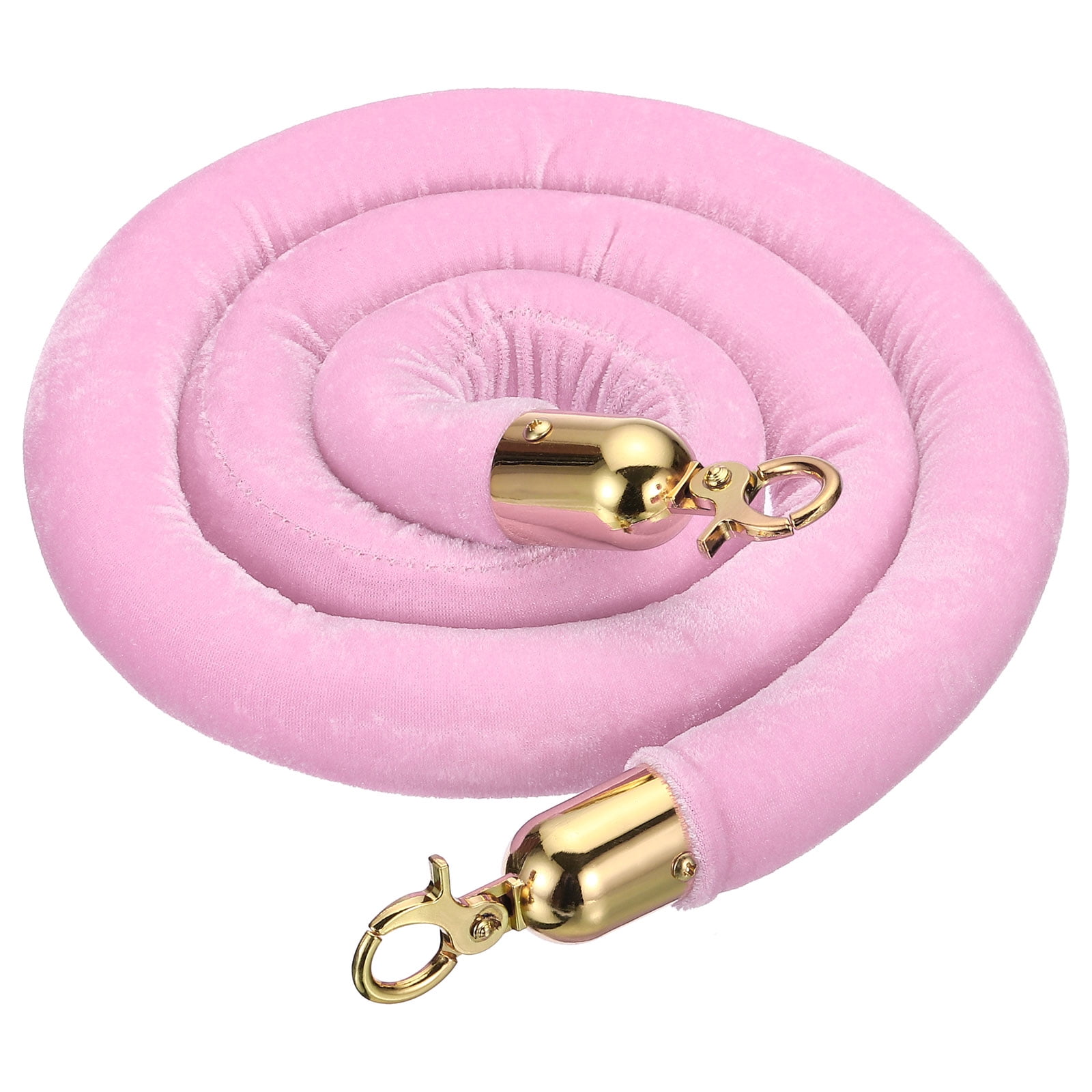 Uxcell 5 Feet Pink Velvet Stanchion Rope, Crowd Control Barrier Rope ...