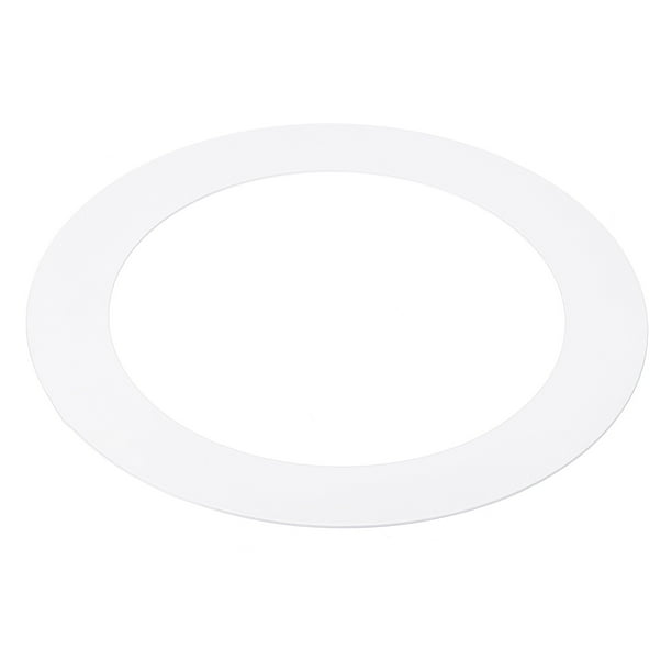 Uxcell 5" ID 7.5" OD Goof Rings for Recessed Light Gloss White Goof