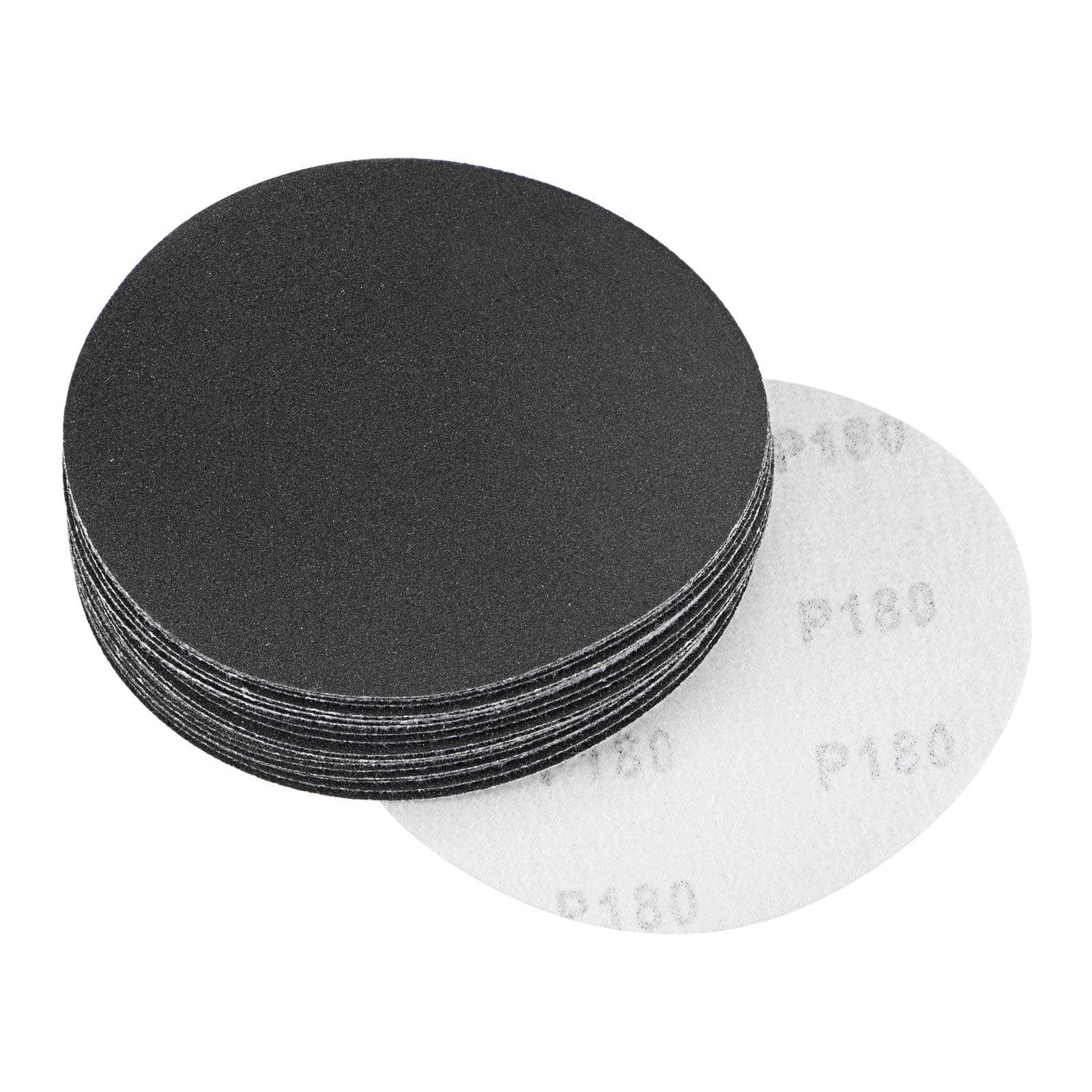 Uxcell 2 Inch Sanding Discs, 80 Grit, Hook & Loop, Silicon Carbide - 30 Pack For Wet/Dry Sanding