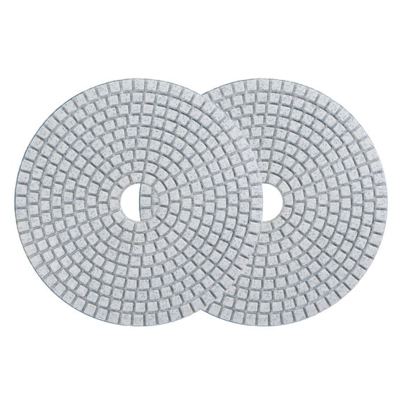 Uxcell 5-Inch 30 Grits Diamond Polishing Pad Wet/Dry for Stone Concrete Marble 2 Pack