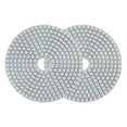 thumbnail image 1 of Uxcell 5-Inch 500 Grits Diamond Polishing Pad Wet/Dry for Stone Concrete Marble 2 Pack, 1 of 5