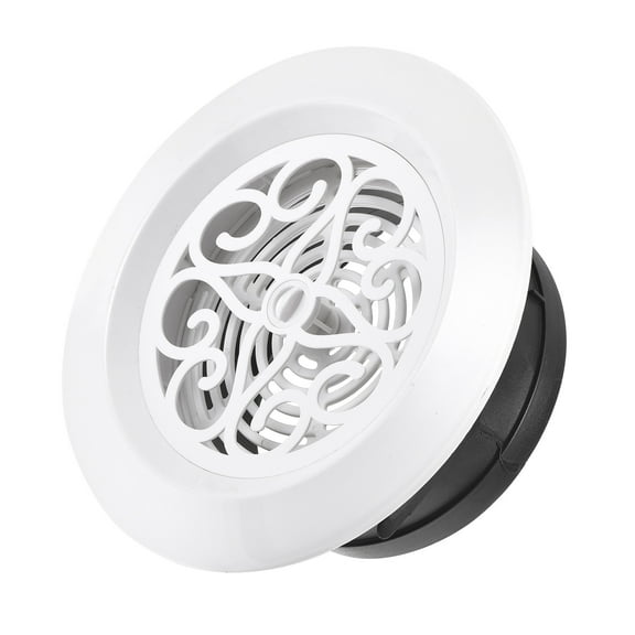 Uxcell 5 Inch Adjustable Pattern Screen Grille Cover Louver Round Air Vent