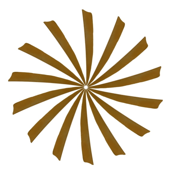 Uxcell Arrow Vanes Turkey Archery Arrows Feathers Fletching, Right Wing Fit for Hunting Target Shooting - Shield Cut Brown