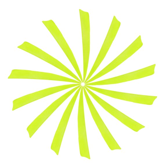 Uxcell Arrow Vanes Turkey Archery Arrows Feathers Fletching, Right Wing Fit for Hunting Target Shooting - Shield Cut Neon Yellow