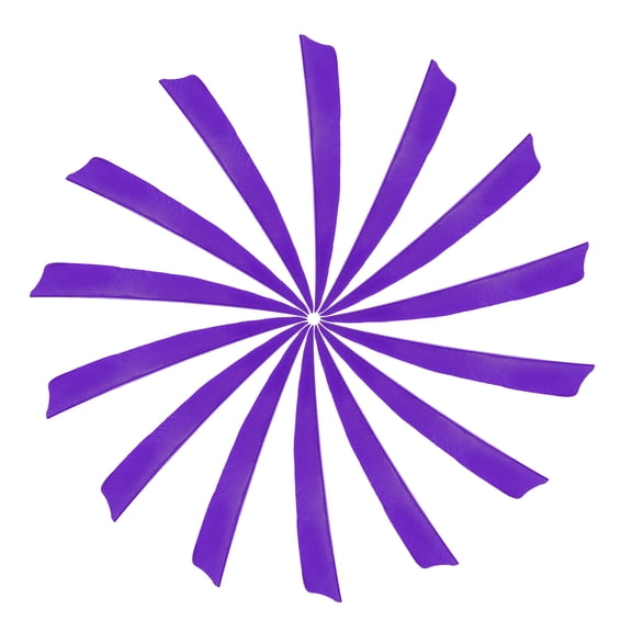 Uxcell Arrow Vanes Turkey Archery Arrows Feathers Fletching, Right Wing Fit for Hunting Target Shooting - Shield Cut Purple