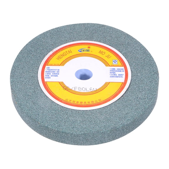 Uxcell 5 inch Bench Grinding Wheels Green Silicon Carbide GC 80 Grits Surface Grinder Ceramic Tools