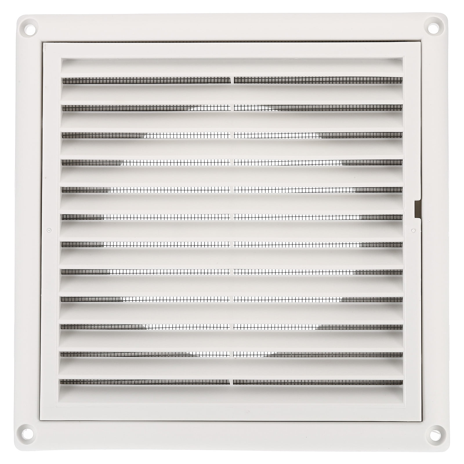 Uxcell Dryer Vent Cover Exterior Wall Exhaust Vent Air Grille Louvered Screen Mesh ABS Plastic for HVAC Kitchen Bathroom 5"