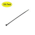 thumbnail image 1 of Uxcell 4.72 x 0.13" Black Cable Zip Ties Self-Locking Nylon Tie Wraps 150 Pack, 1 of 5