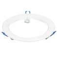 thumbnail image 1 of Uxcell 5" Inner Dia Lighting Fixture for Recessed Can Downlights Light Trim Ring Aluminum White, 1 of 6