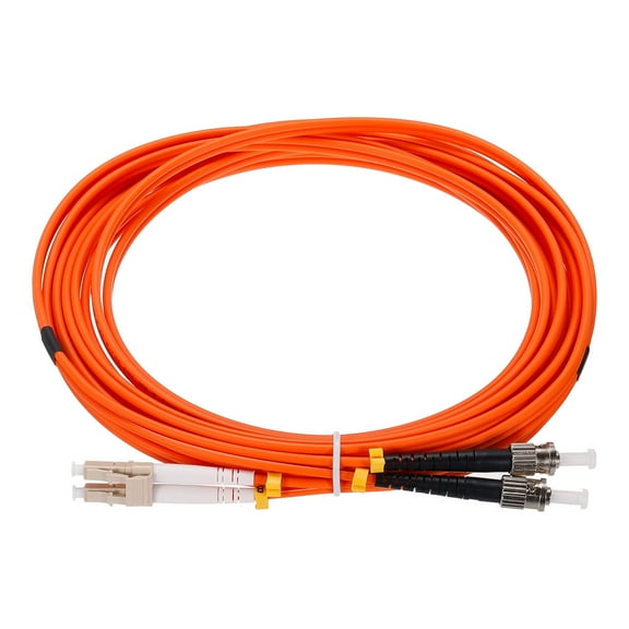 Uxcell 5 Meters 16.4Ft Fiber Patch Cable Multimode LC-ST OM1 LSZH Fiber Optic Jumper Orange For Network Transceiver 1Pcs