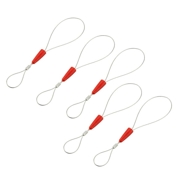 Uxcell 5 PCS Universal Wire Traction Fish Tape Fastener Tool Steel Rope Connector Tool