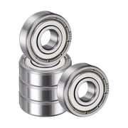 Uxcell 5 Pack 625ZZ Deep Groove Ball Bearings, 8x22x7mm Chrome Steel Double Shield Bearing for Electric Motor, Home Appliances, Garden Machinery, ABEC5