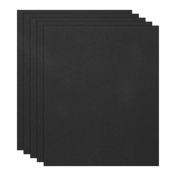 Uxcell 5 Pack 9" x 11" Sand Paper, 220 Grit Sandpaper Aluminum Oxide Abrasive, Hand Sanding Sheets for Wood Furniture Floor Finishing or Metal Polishing