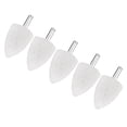 thumbnail image 1 of Uxcell 5-Pack Abrasive Mounted Stone Grinding Bits, 1/4 IN(6mm) Shank Polishing Sanding Drill Bit 1.18IN(30mm) Dia Point [White], 1 of 7