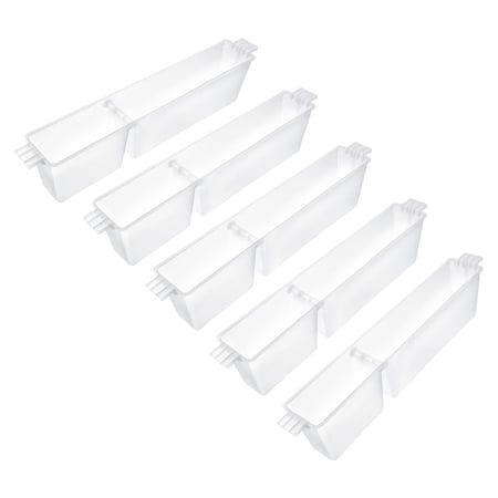Uxcell 5 Pack Bee Feeder Tray Trough, 0.8 Gallon Plastic Translucent