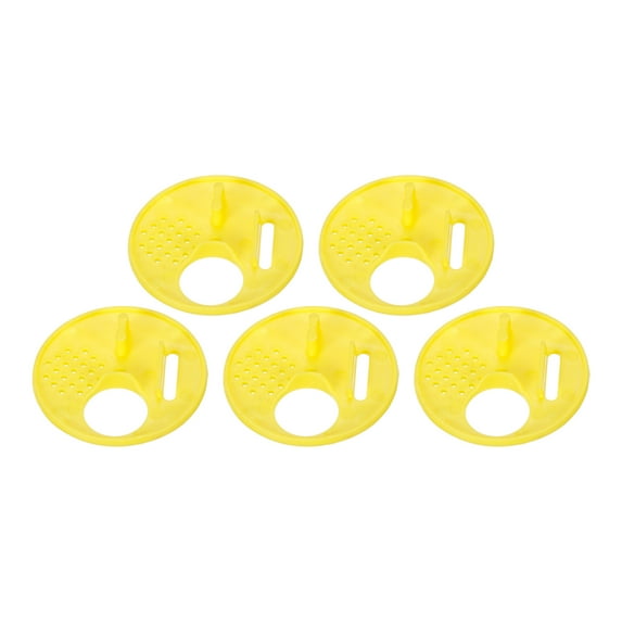 Uxcell 5 Pack Beehive Box Entrance Gate, 68mm Plastic Round Rotatable Bee Nest Door Disc Yellow