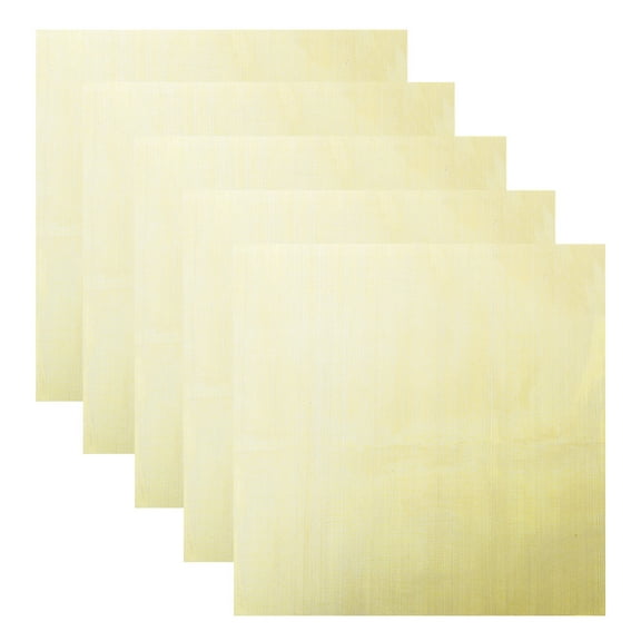 Uxcell 5 Pack Brass Mesh, 5.9" x 5.9" 120 Mesh Brass Woven Wire Mesh Brass Filter Coarse Dense Filter Screen Mesh for Non-Magnetic Signal Screen Tool DIY Fill Fabric