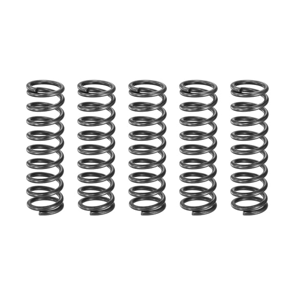 Uxcell 5 Pack Compression Spring, 13mm OD, 1.6mm Wire Size, 45mm Free Length, Spring Steel Construction Extended Mechanical Compression Springs for Shop and Home Repairs, Silver Tone