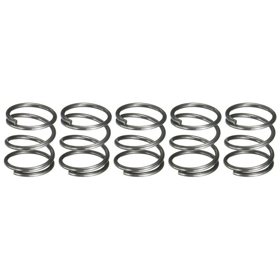 Uxcell 5 Pack Compression Spring, 9mm OD, 0.8mm Wire Size, 10mm Free Length, Spring Steel Construction Extended Mechanical Compression Springs for Shop and Home Repairs, Silver Tone
