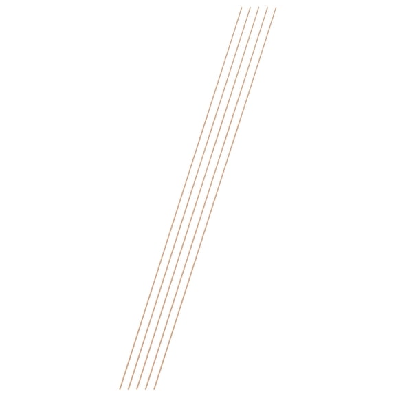 Uxcell 5-Pack Copper Round Rod 0.8mm x 250mm T2 Copper Stock