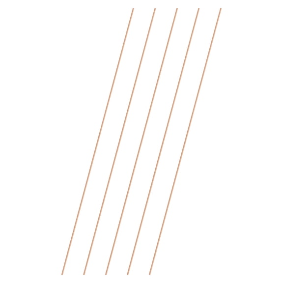 Uxcell 5-Pack Copper Round Rod 1mm x 200mm T2 Copper Stock