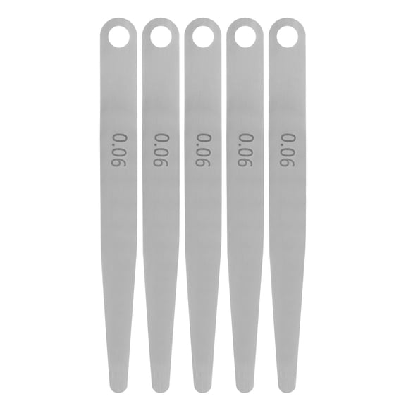 Uxcell 5 Pack Feeler Gauge 0.06mm Thickness Gauge 65MN Steel Metric Gap Measuring Tool