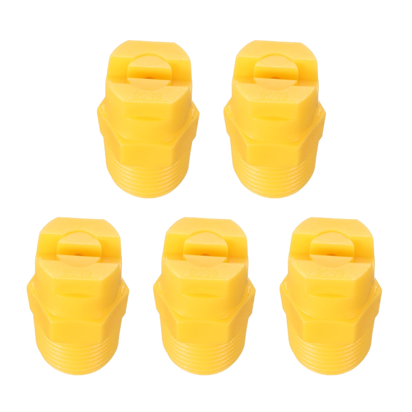 Potain Thread Spray Uxcell 5 Pack Flat Fan Spray Tip, 65 Degree 1.6mm Orifice Diameter 1/4 ...