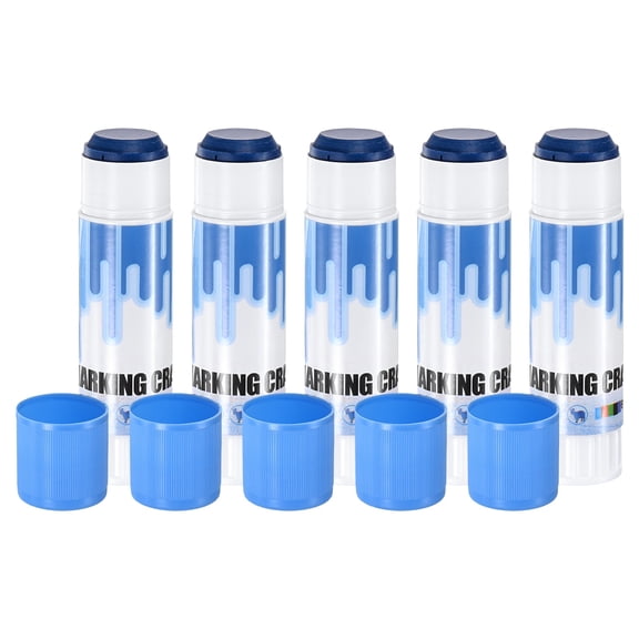 Uxcell 5-Pack Livestock Marker, 11.6 cm/4.6 Inches Medium Animal Crayons for Pig/Cattle/Cow/Sheep Supplies [Blue]