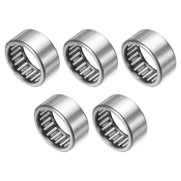 Uxcell 5 Pack Needle Roller Bearings, HK2816 Bore 28mm OD 35mm 16mm Width Steel Track Roller Bearings Open End for Mower, Lawn Tractor, Automotive
