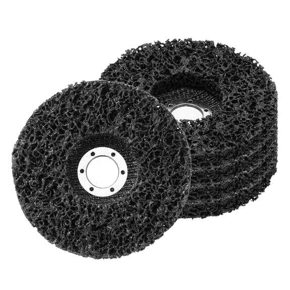 Uxcell 5 Pack Paint Stripper Discs for Angle Grinder - 5" x 7/8"(Arbor) Rust Remover Wheel Stripping Wheel for Clean Remove Rust Paint Welds Oxidation Metal Wood Surface, Black
