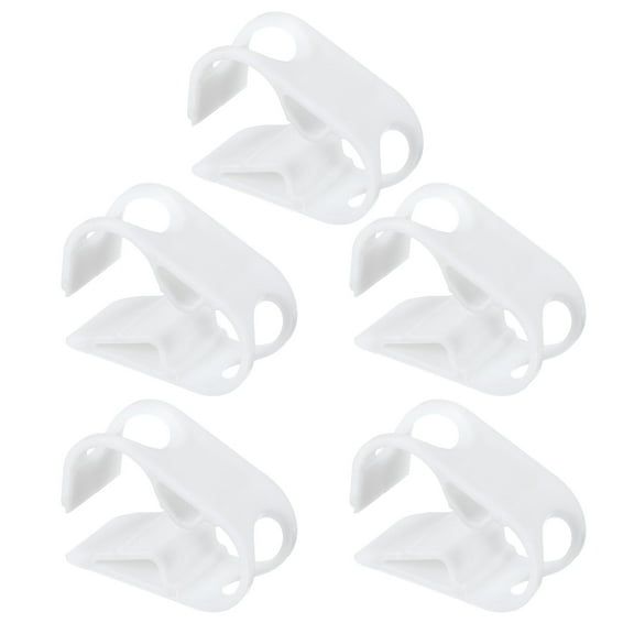 Uxcell 5 Pack Plastic Tubing Clamps, 1/2"-5/7" Adjustable Tube Clamp