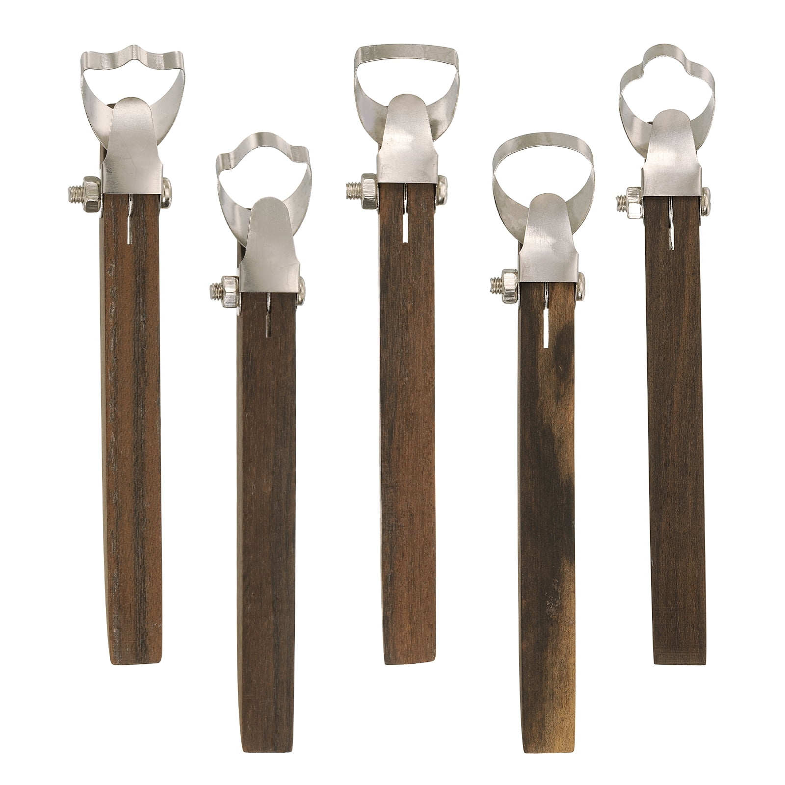 Uxcell 5 Pack Pottery Handle Making Tool, Pottery Cup Handle Shape Sculpture Scraper Clay Carving Trimming Clay Extruder Tool for Cup Making Ceramic Craft (5 Style)