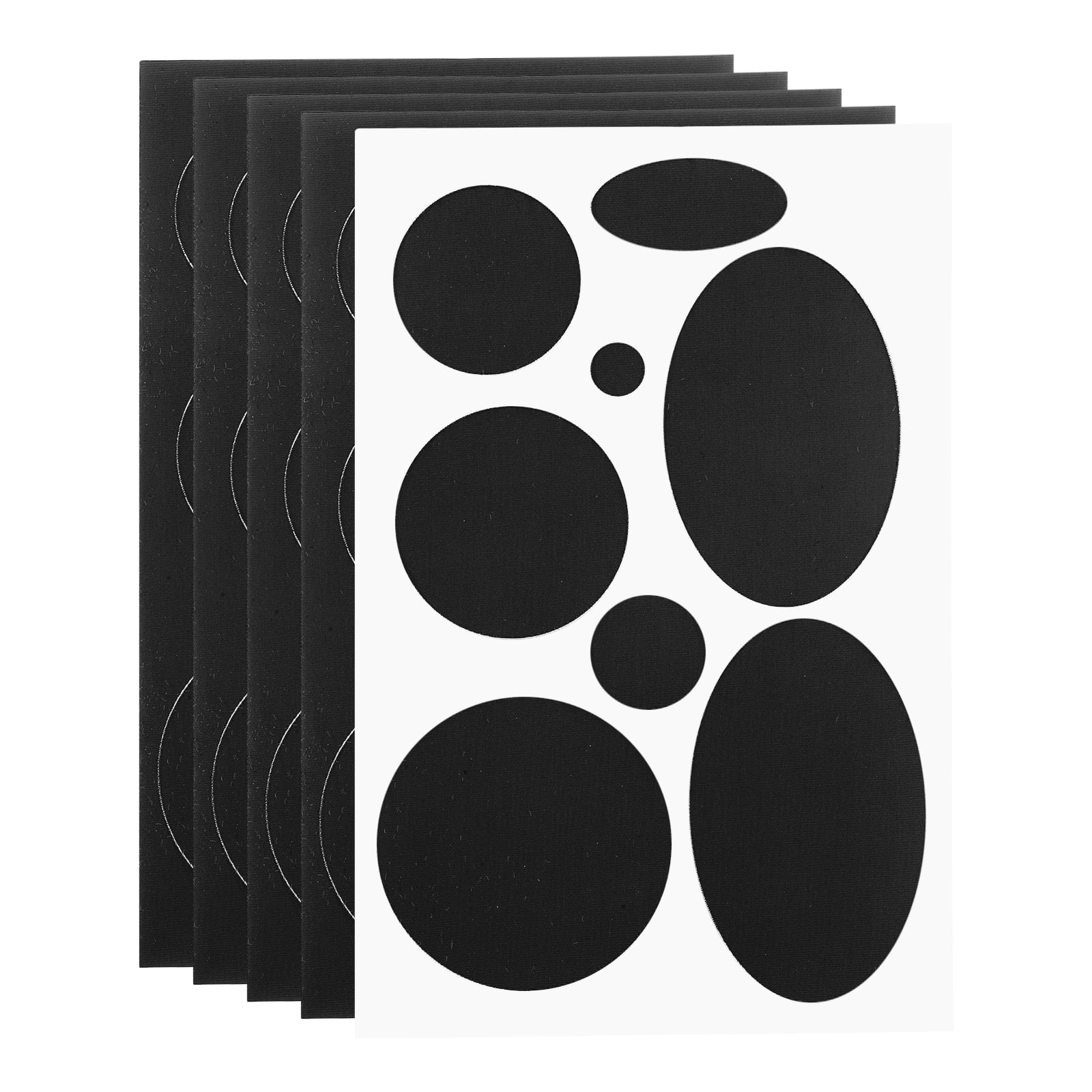 Patch Stickers Kit Uxcell 5 Pack Repair Patch Kits, Fabric Self-Adhesive Patches Black ...