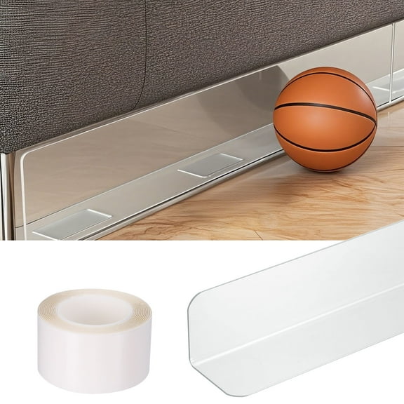 Uxcell 5 Pack Transparent Under Couch Blocker, 16" l 2" H Under Bed Blocker, for Prevent Things Pet Going Furniture Couch Bed Bottom