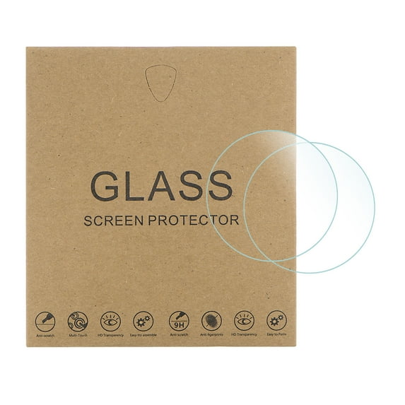 Uxcell 5 Packs 22mm HD Anti Scratch High AL Tempered Glass Smart Watch Glass Screen Protectors