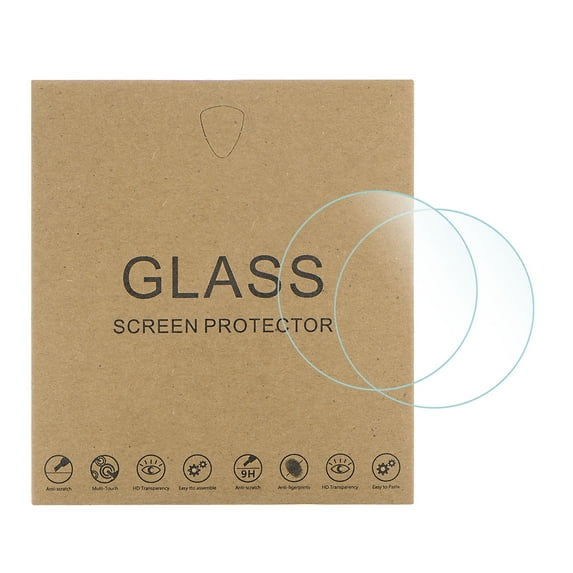 Uxcell 5 Packs 29mm HD Anti Scratch High AL Tempered Glass Smart Watch Glass Screen Protectors