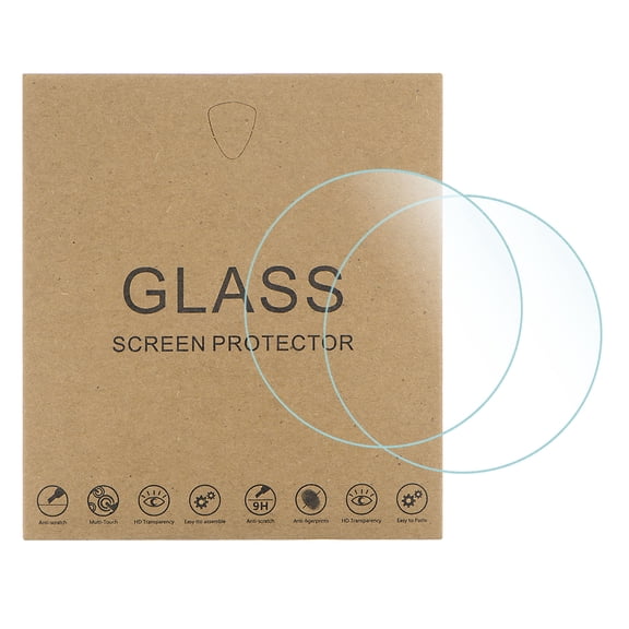 Uxcell 5 Packs 40mm HD Anti Scratch High AL Tempered Glass Smart Watch Glass Screen Protectors