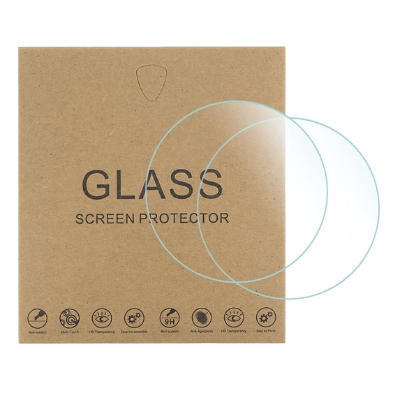 Uxcell 5 Packs 42mm Violet Anti Glare High AL Tempered Glass Smart Watch Screen Protectors