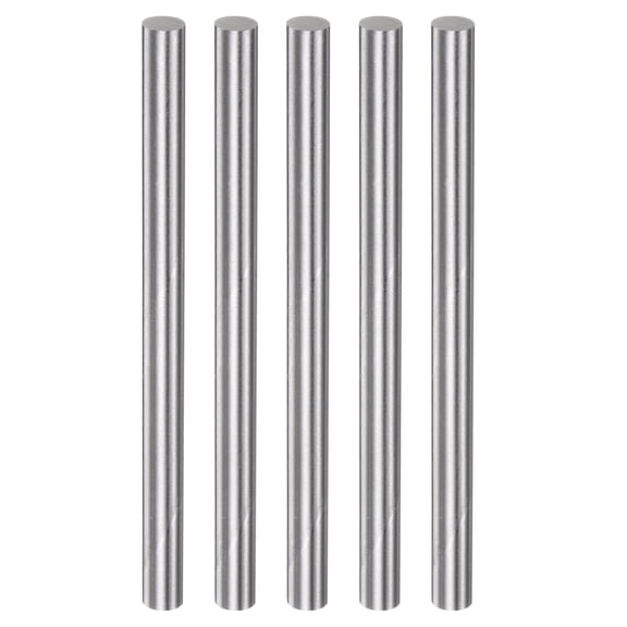 Uxcell 5 Packs 6.7mm x 100mm High Speed Steel (HSS) Round Rod Lathe Bar Stock DIY Tool