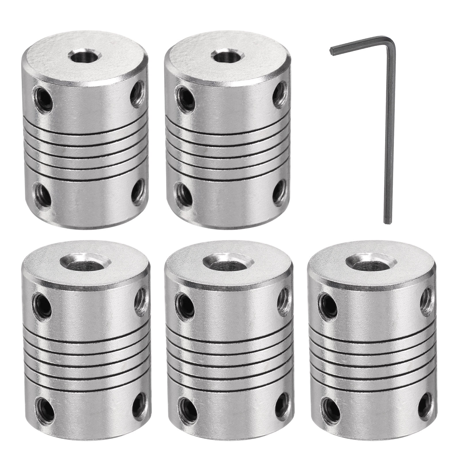 QUARKZMAN Giunto Flessibile In Alluminio 4 Pezzi Da 8mm A 10mm Per Motori Passo-passo, Stampanti 3D E CNC – Resistente E Ammortizzante