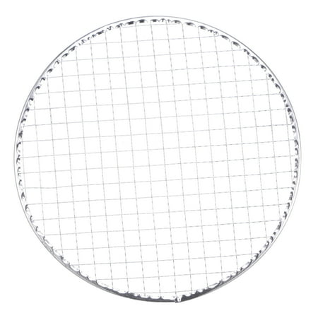 Uxcell 5 Packs Round BBQ Grill Net 9.5" Dia Galvanized Iron Barbecue Mesh Mat for Baking Charcoal Grilling Roasting